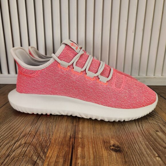 Adidas Tubular Shadow Womens Sz 7.5 Aero Pink Knit Running Sneakers Shoes B22636 - Picture 1 of 9